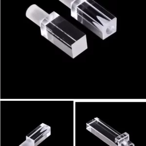 micro fluorescence cuvette with stopper