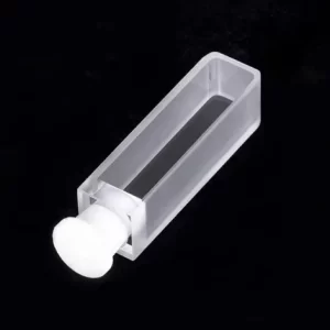 standard cuvette with teflon stopper and round bottom