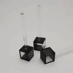 black glass cell with stem tube