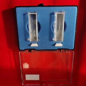 Quartz standard fluorescence cuvette with lid