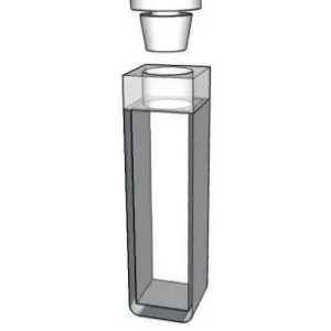 standard cuvette with teflon stopper and round bottom