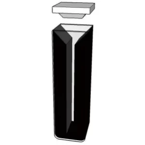 micro cuvette with black walls and lid