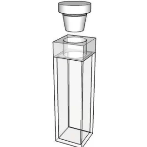 standard fluorescence cuvette with stopper